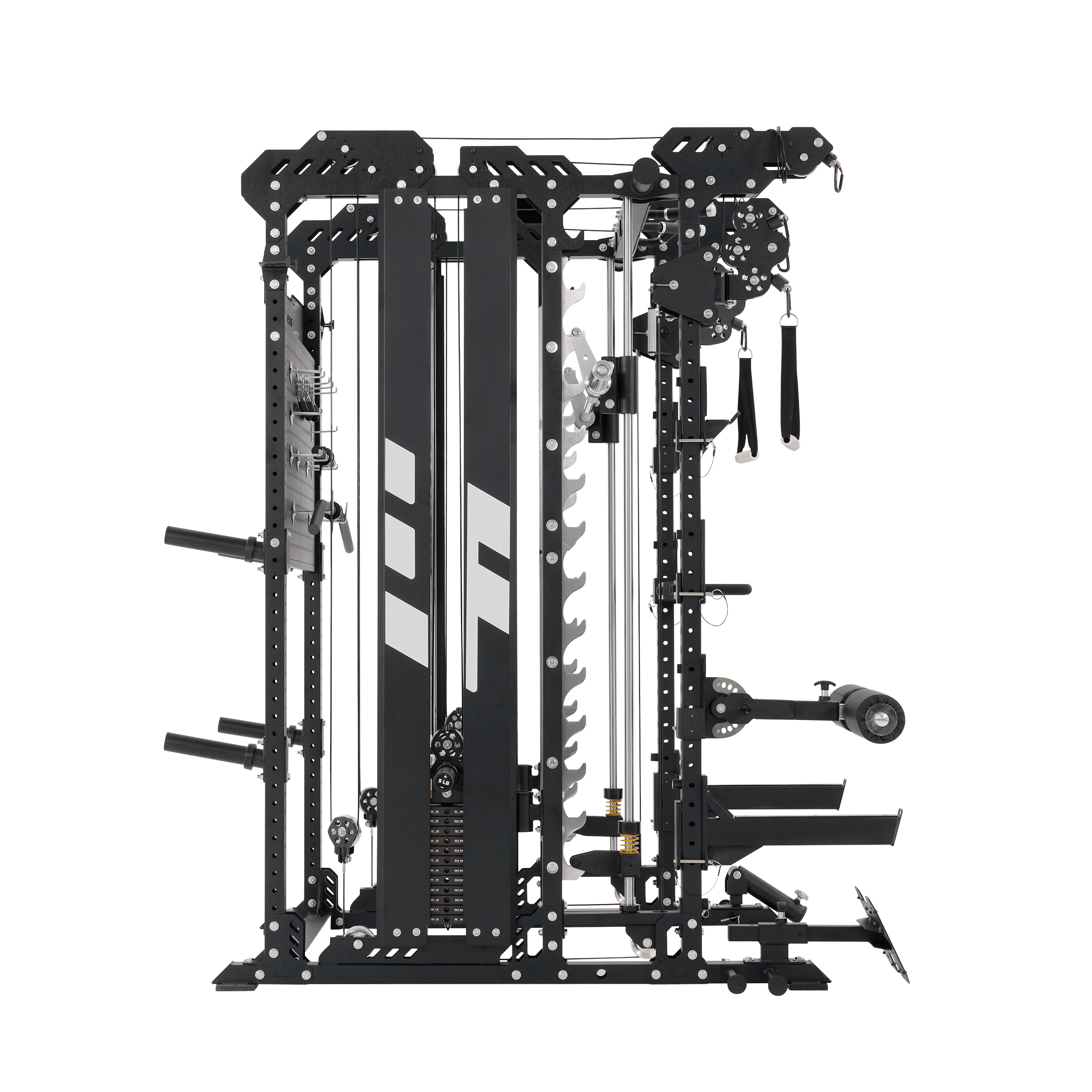 Major Fitness Heritage Series B17 All-In-One Functional Trainer with Smith Machine (Dual Stack Multi-Functional Power Rack, Light-Commercial Squat Cage)