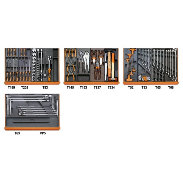 Beta 5904VG/3T 102-Piece Automotive Repair Tool Combo Set