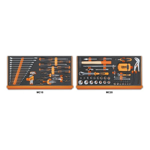 Beta C27S Mobile Tool Cart with 108-Piece Foamed Master Tool Set
