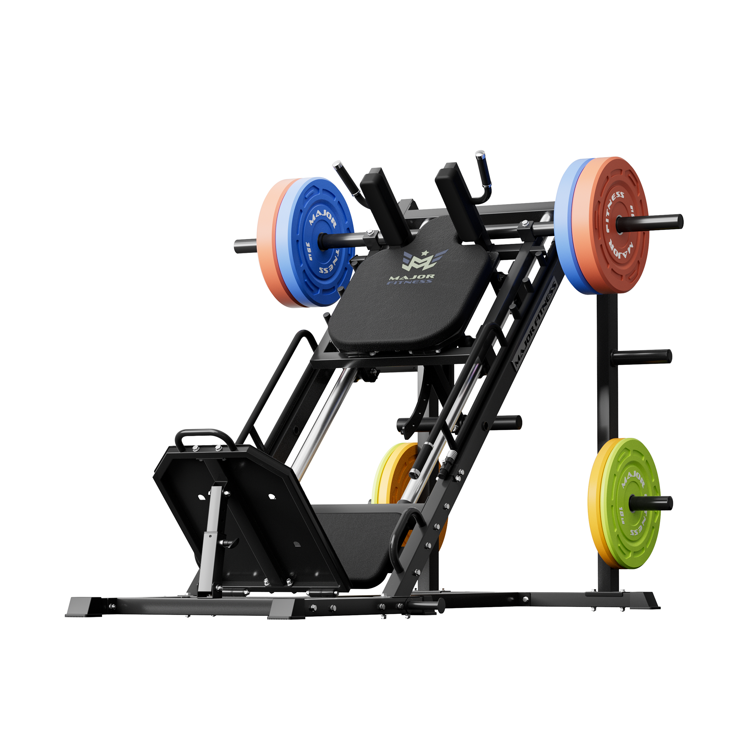 Major Fitness Cobra AH1 Leg Press & Hack Squat Machine (2-in-1 Plate-Loaded Lower Body System, 600 Lb. Heavy-Duty Capacity)