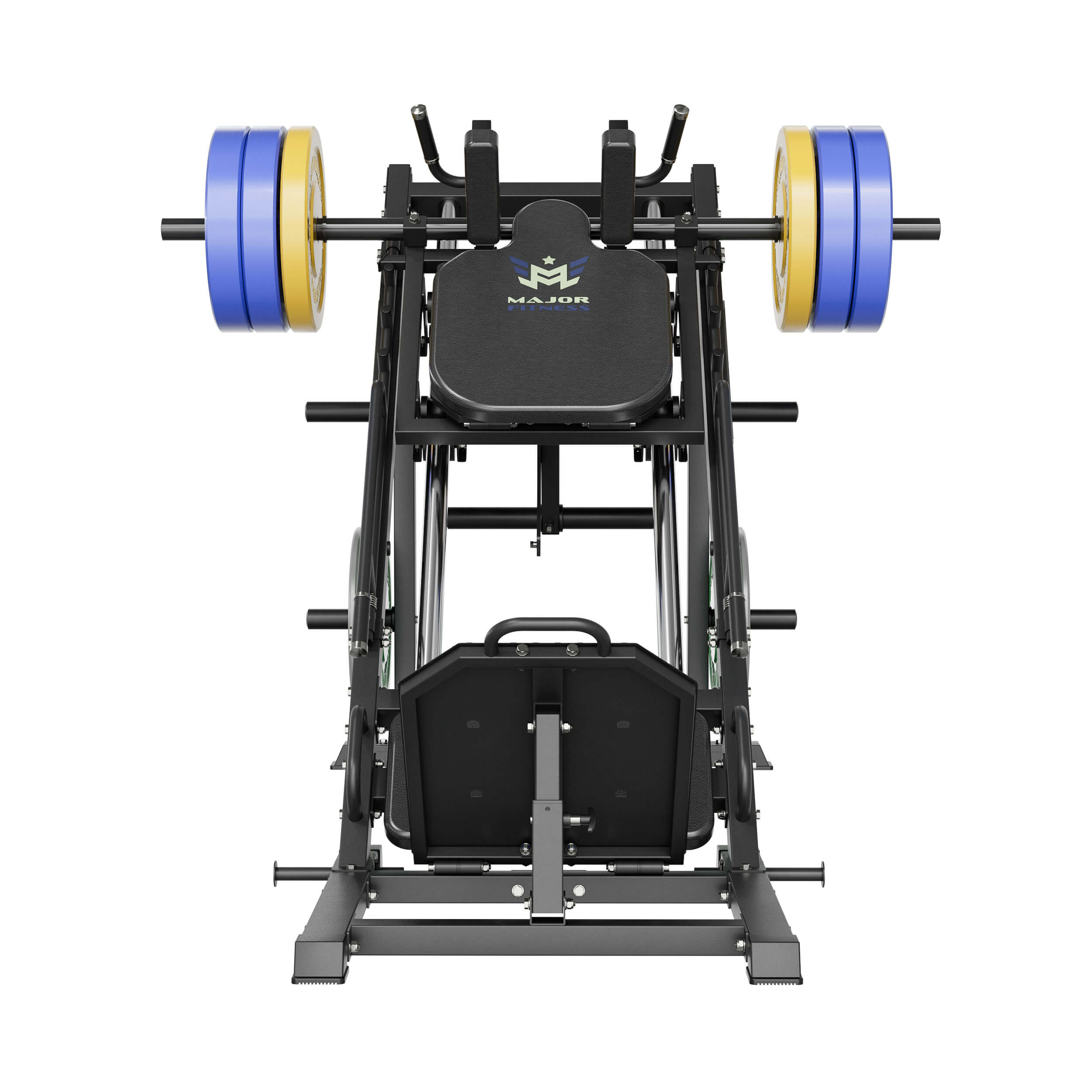 Major Fitness Cobra AH1 Leg Press & Hack Squat Machine (2-in-1 Plate-Loaded Lower Body System, 600 Lb. Heavy-Duty Capacity)