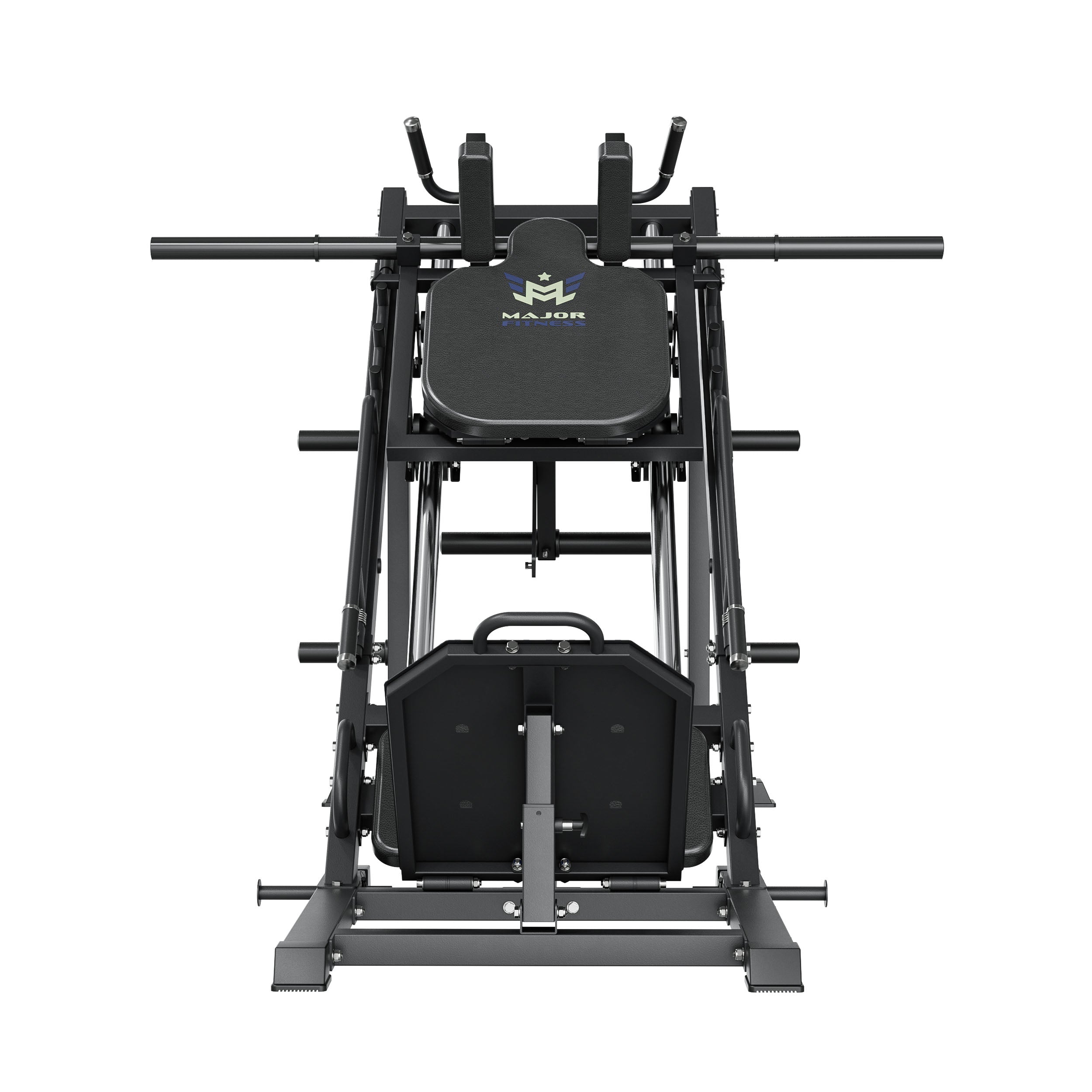 Major Fitness Cobra AH1 Leg Press & Hack Squat Machine (2-in-1 Plate-Loaded Lower Body System, 600 Lb. Heavy-Duty Capacity)