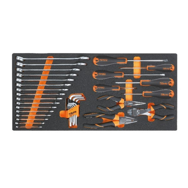 Beta C27S Mobile Tool Cart with 108-Piece Foamed Master Tool Set