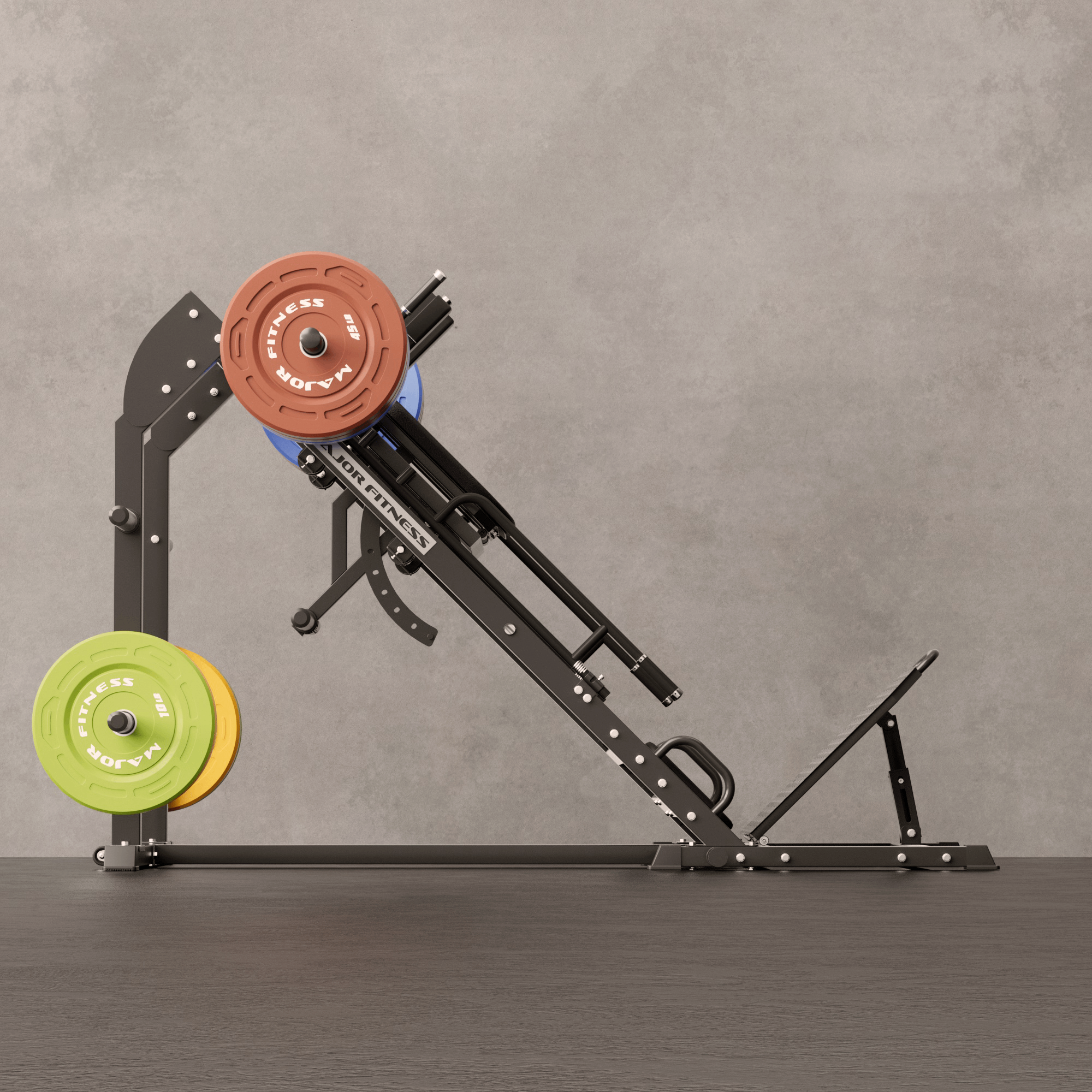 Major Fitness Cobra AH1 Leg Press & Hack Squat Machine (2-in-1 Plate-Loaded Lower Body System, 600 Lb. Heavy-Duty Capacity)