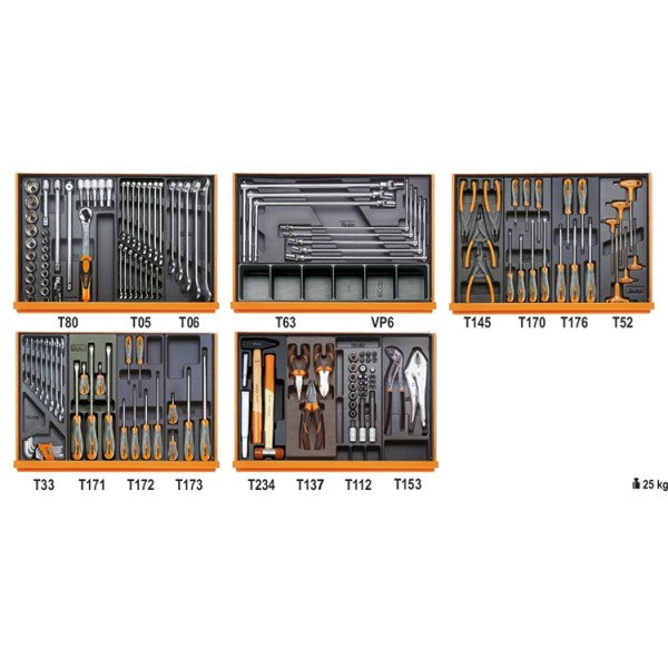 Beta 5904VG/5T 153-Piece Automotive Repair Tool Combo Set