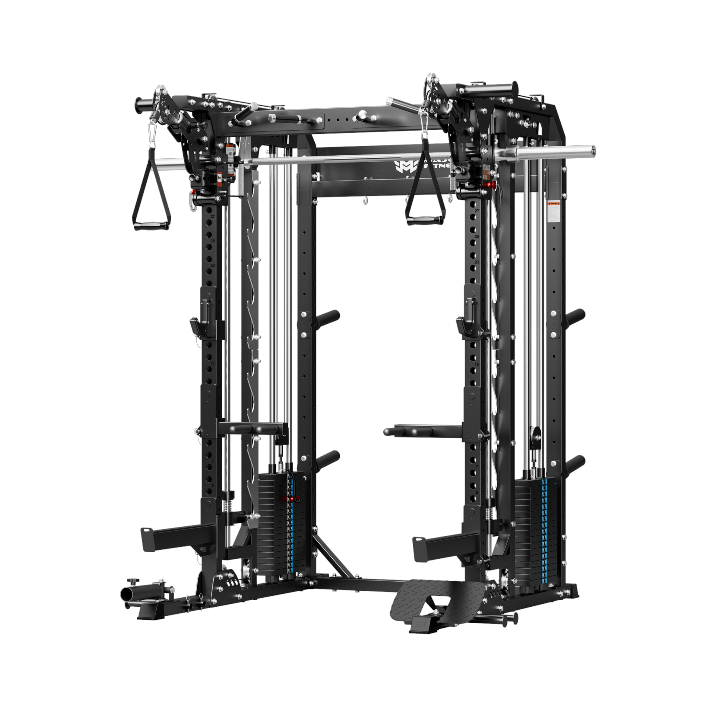 Major Fitness Spirit B52 All-In-One Home Gym Smith Machine (Plate-Loaded Multi-Functional Power Rack, Dual Cable Pulley & Squat Cage)