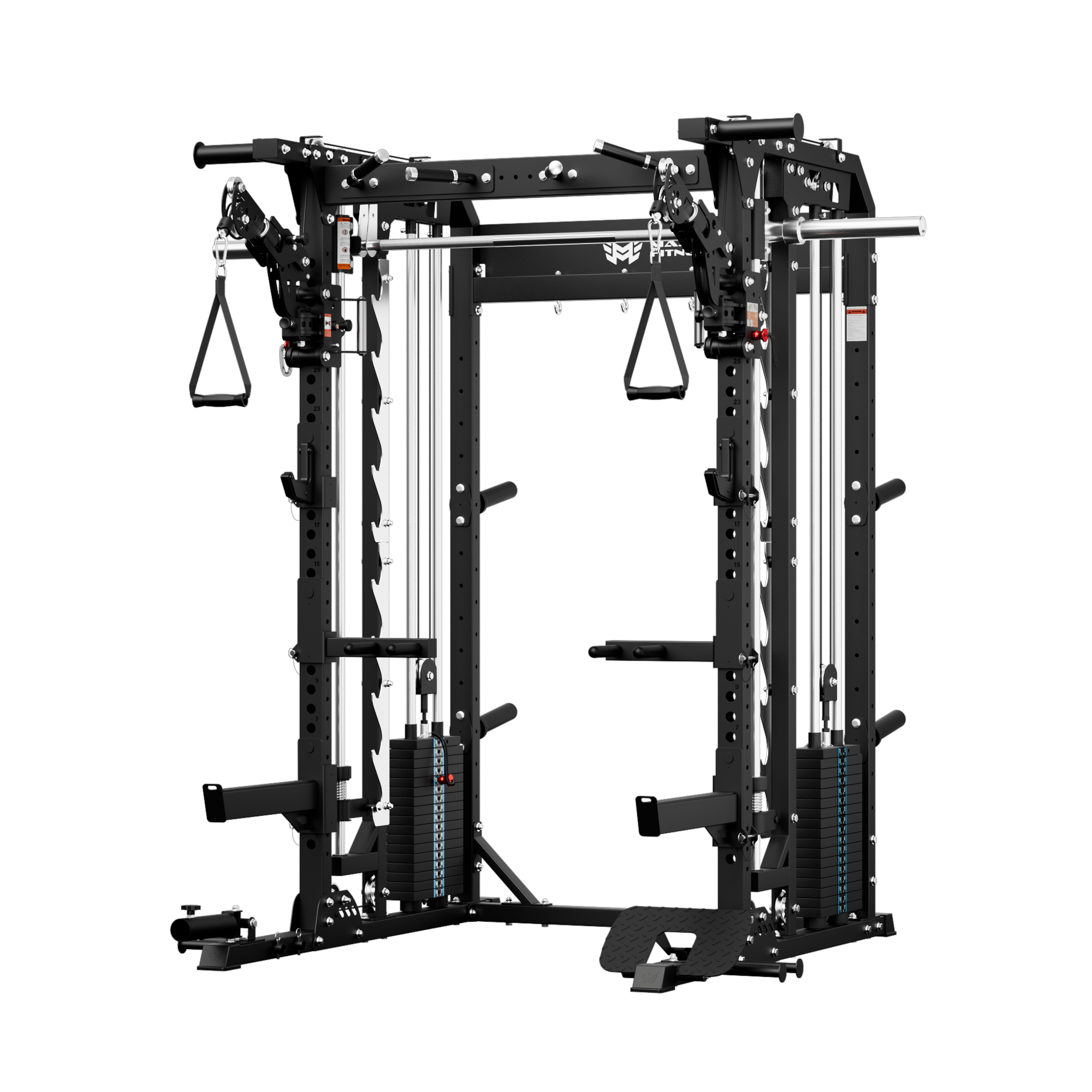 Major Fitness Spirit B52 All-In-One Home Gym Smith Machine (Plate-Loaded Multi-Functional Power Rack, Dual Cable Pulley & Squat Cage)
