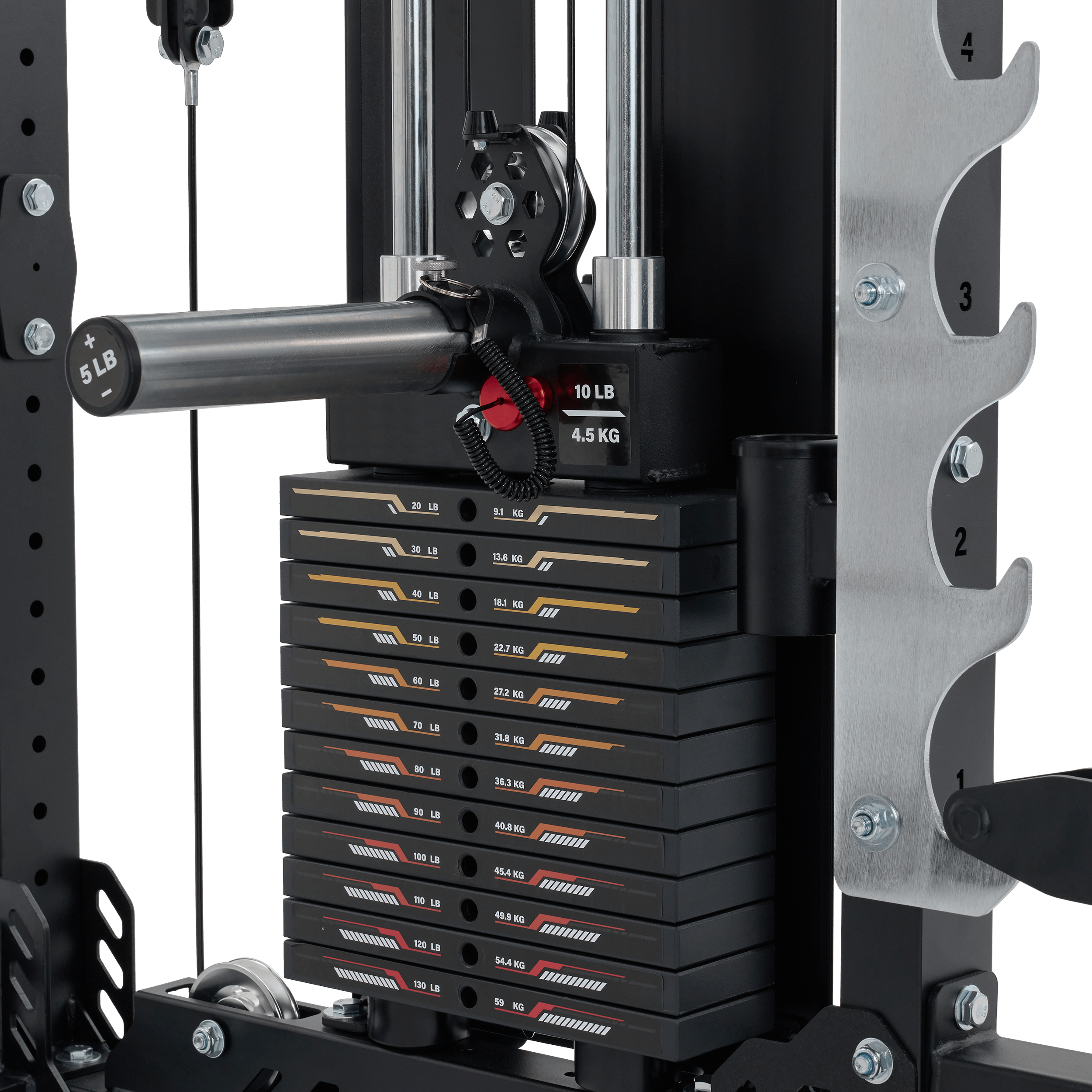 Major Fitness Heritage Series B17 All-In-One Functional Trainer with Smith Machine (Dual Stack Multi-Functional Power Rack, Light-Commercial Squat Cage)