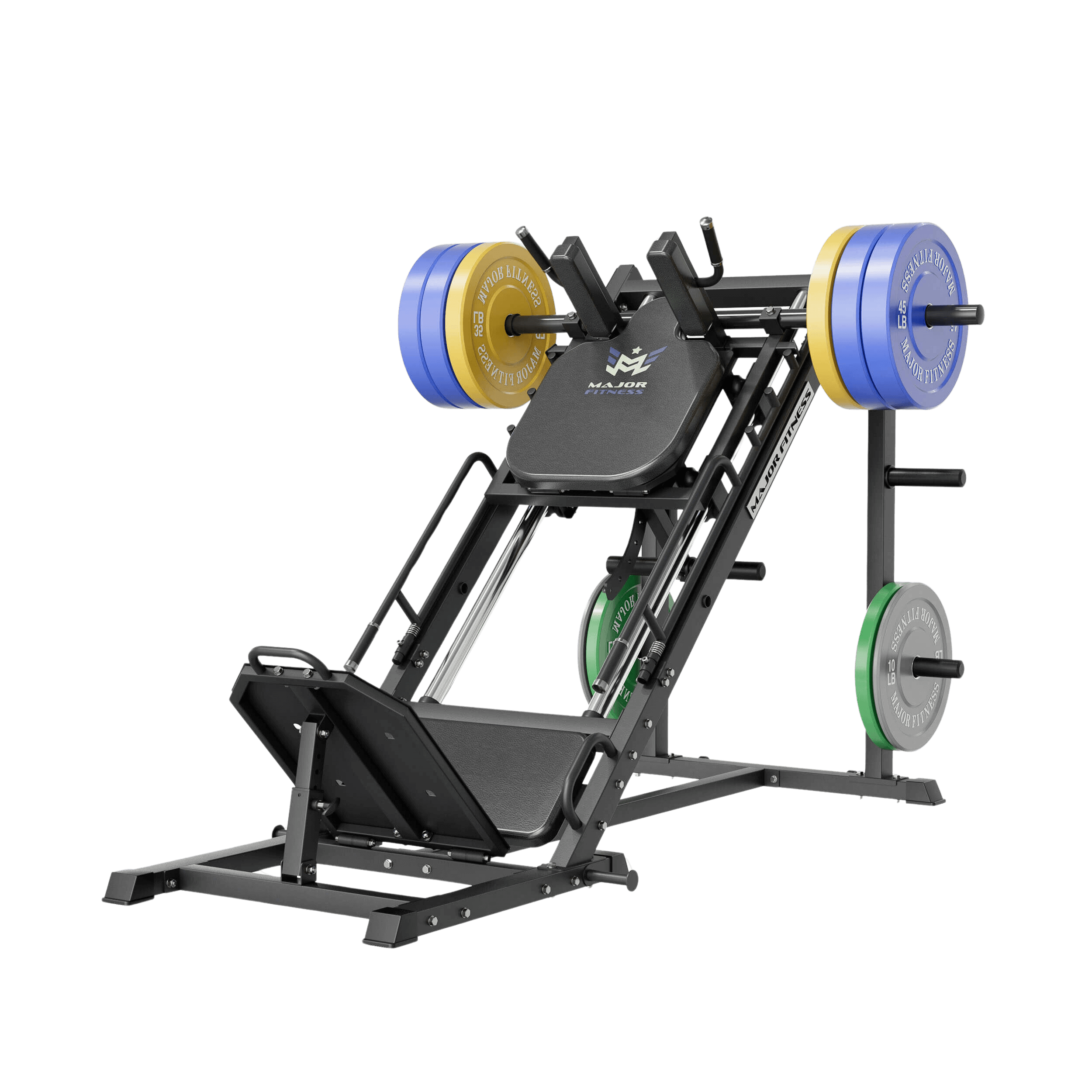 Major Fitness Cobra AH1 Leg Press & Hack Squat Machine (2-in-1 Plate-Loaded Lower Body System, 600 Lb. Heavy-Duty Capacity)